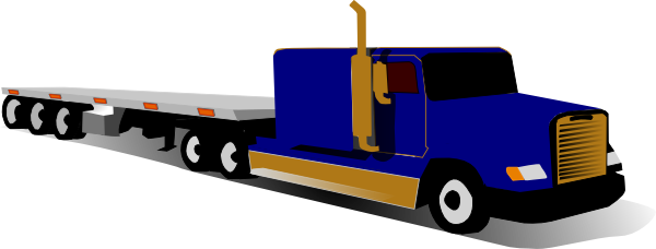 600x228 Top View Of 18 Wheeler Clipart