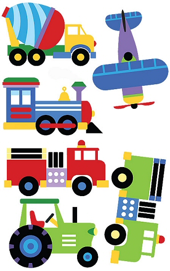 344x550 Trucks And Plane Clipart
