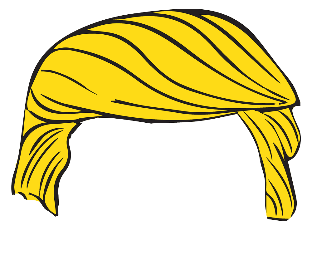 Blonde Trump Hair PNG Vector - wide 4