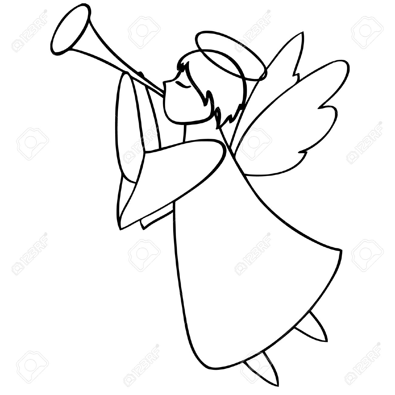 1300x1300 Angel Clipart Trumpet Clipart