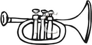 300x147 Image A Black And White Trumpet