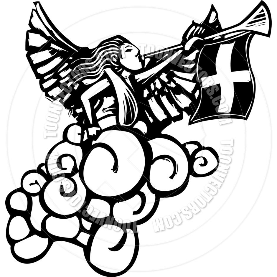 940x940 Angel Gabriel Blowing Trumpet By Xochicalco Toon Vectors Eps