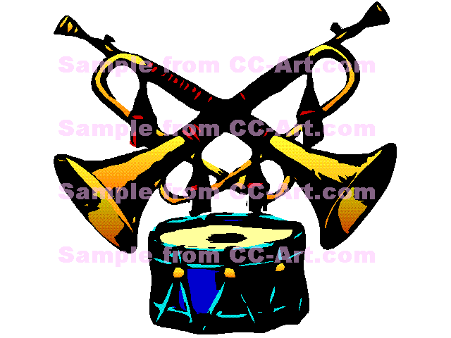 640x480 Trumpets Two Trumpets And A Drum