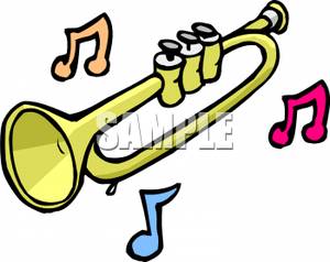 300x238 Art Image Music Notes And A Trumpet