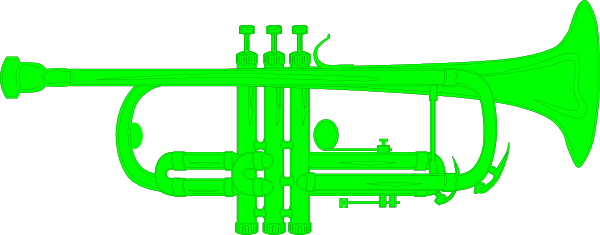 600x235 Trumpet Green Clip Art