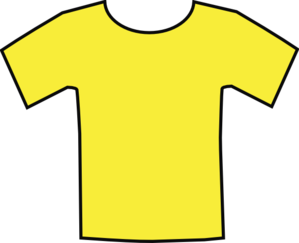 299x243 T Shirt Yellow Shirt Clip Art