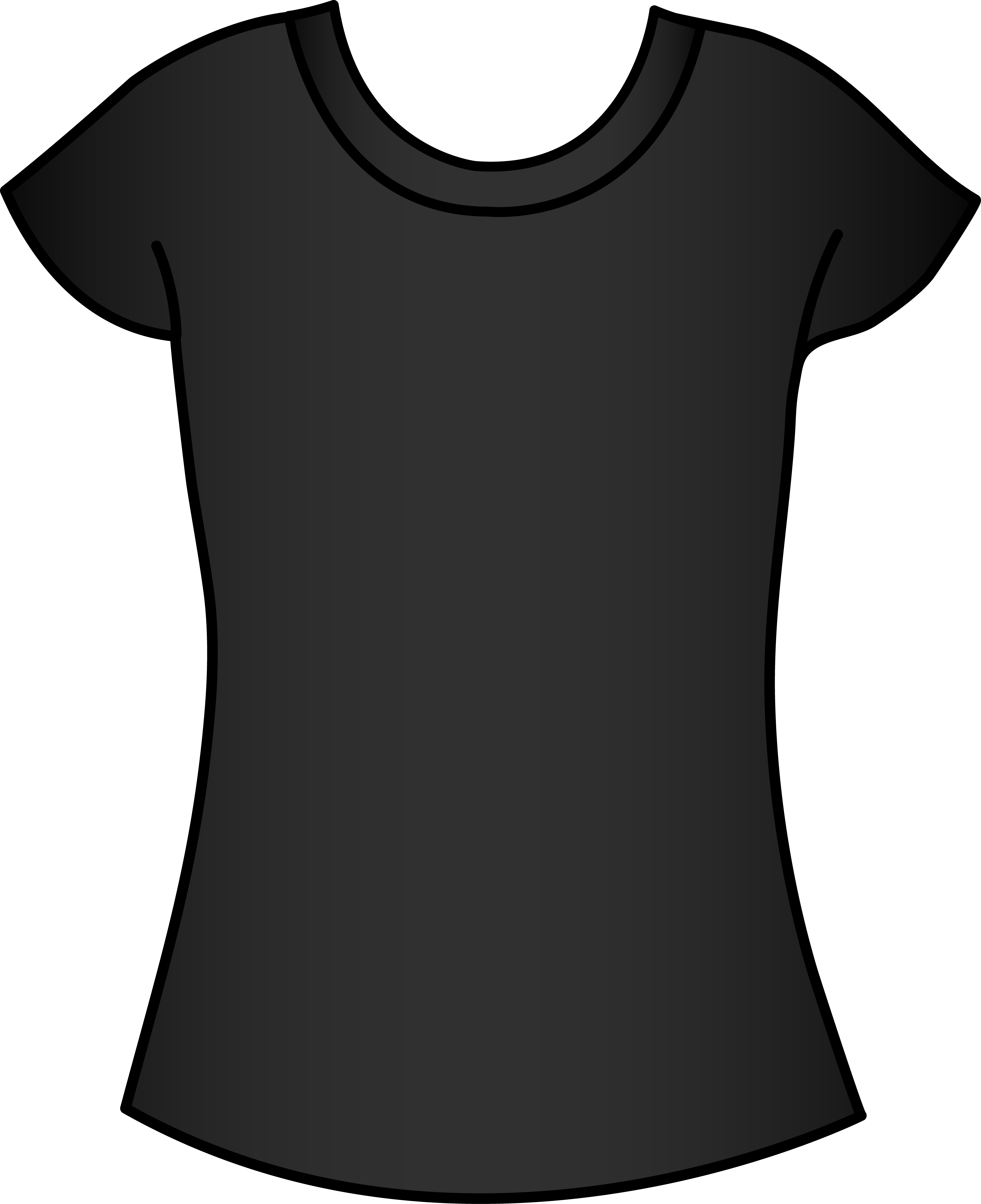 5785x7096 Womens Black T Shirt Template