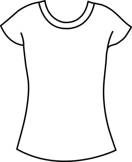 448x550 Womens T Shirt Template Free Clip Art Women's T Shirt Template