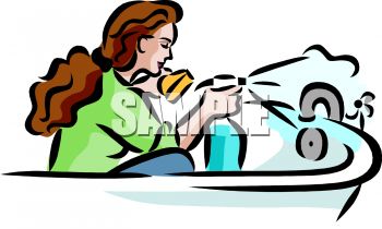 350x210 Bathtub Clipart Cowboy