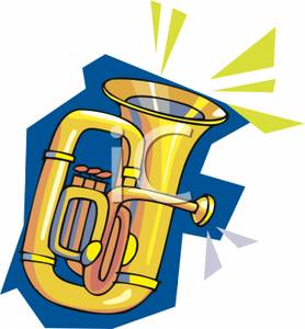 278x300 Picture A Tuba On A Blue Background