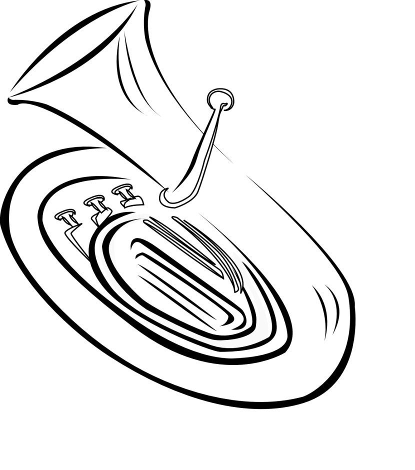 830x940 Tuba Clipart