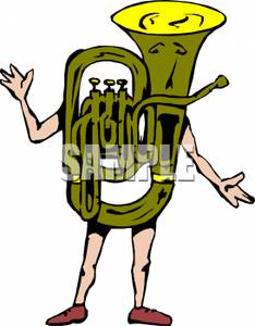 234x300 Art Image A Tuba With Arms And Legs