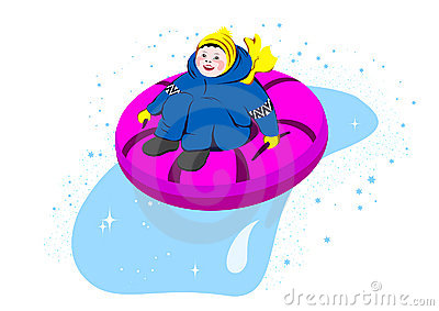 400x283 Snow Tubing Clipart