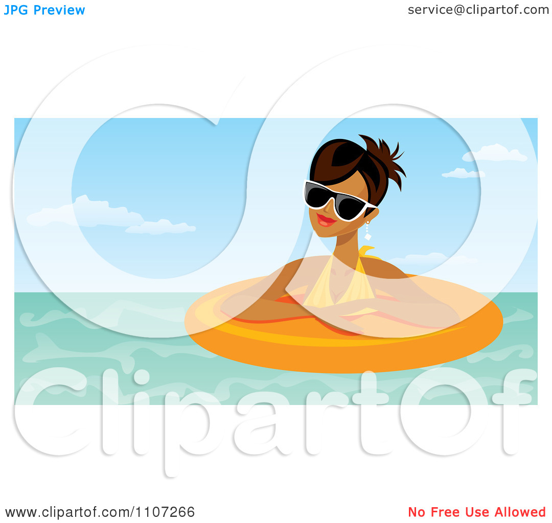1080x1024 Woman Tubing Clipart