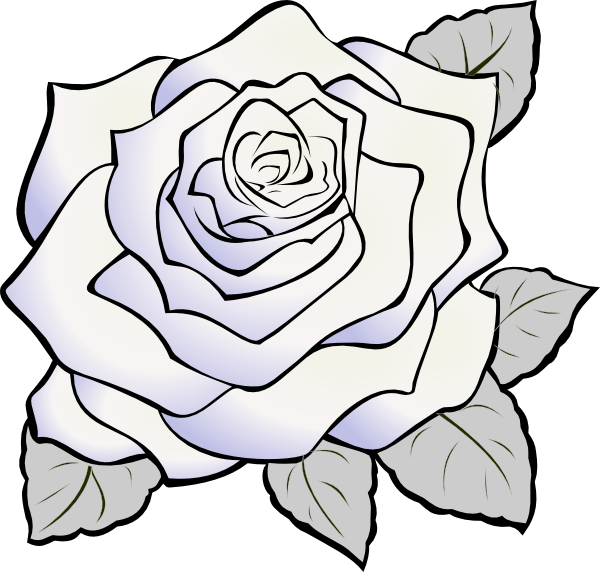 600x572 White Rose Clip Art Cliparts