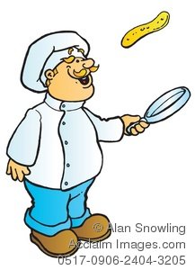 217x300 Illustration Of Chef Tossing Pancake