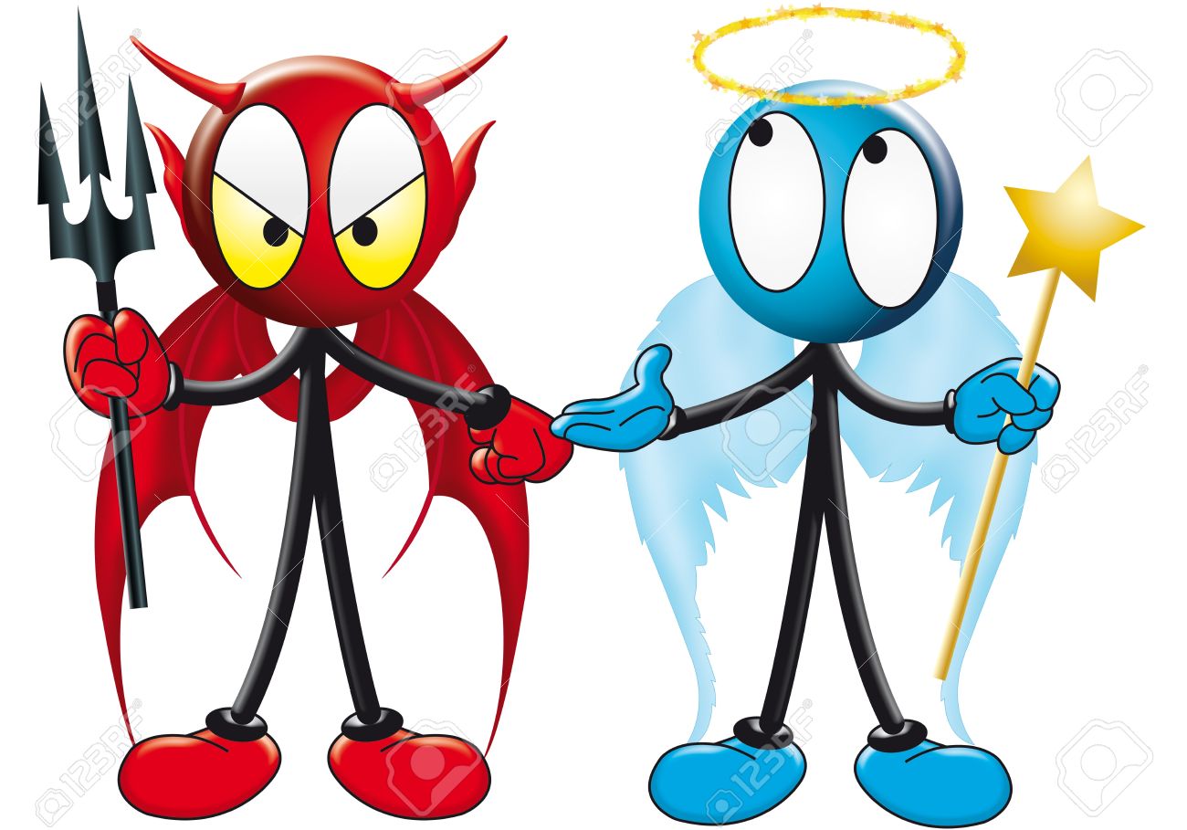 1300x909 Devil Angel Clipart