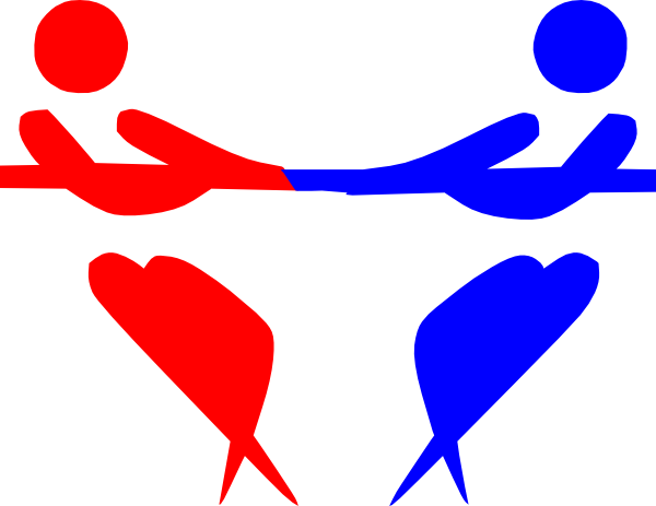 600x463 Left V Right Tug Of War Clip Art