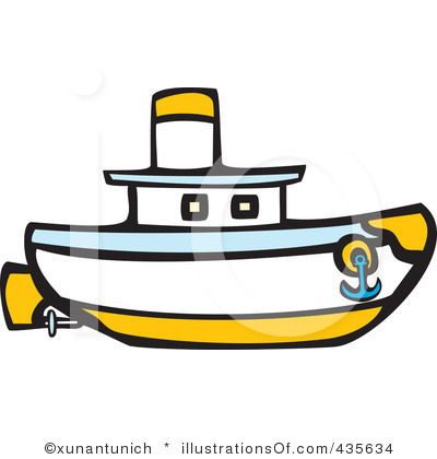 400x420 Sailboat Clipart Tug Boat