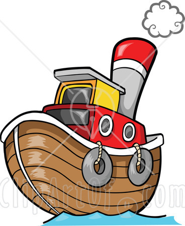 368x450 Tugboat Clipart