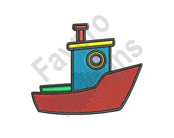 340x270 Tugboat Embroidery Etsy