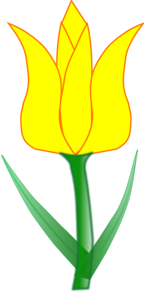 294x594 Tulip Clip Art