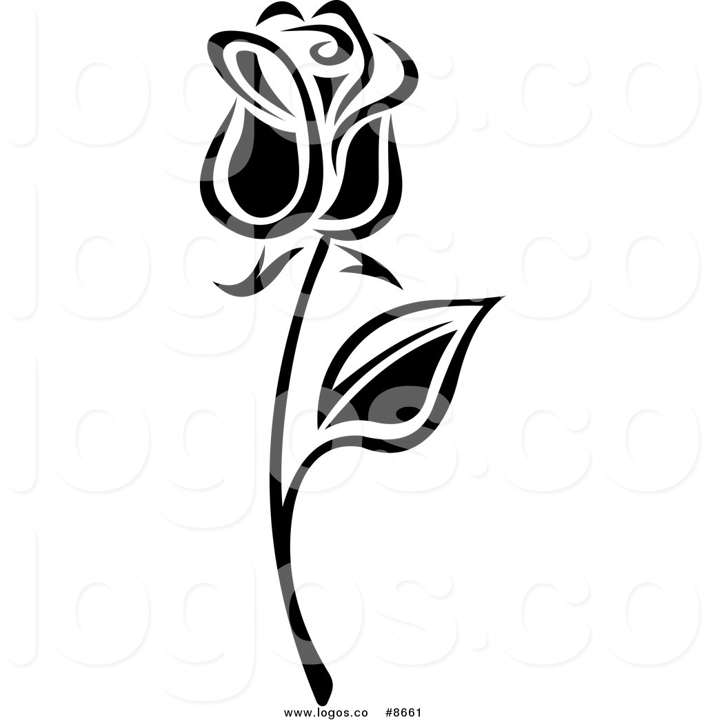 1024x1044 Royalty Free Clip Art Vector Black And White Long Stemmed Rose