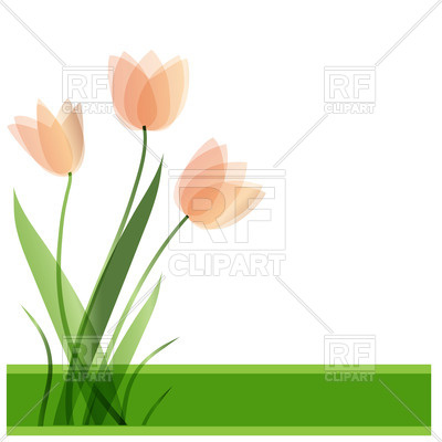 400x400 Tulip Flowers Royalty Free Vector Clip Art Image