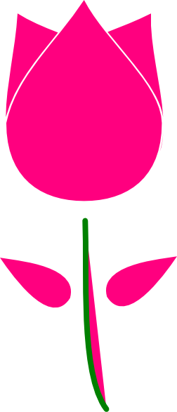 252x587 Pink Tulip Clip Art