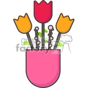 300x300 Royalty Free Tulip Vase Vector Clip Art Images 403907 Vector Clip