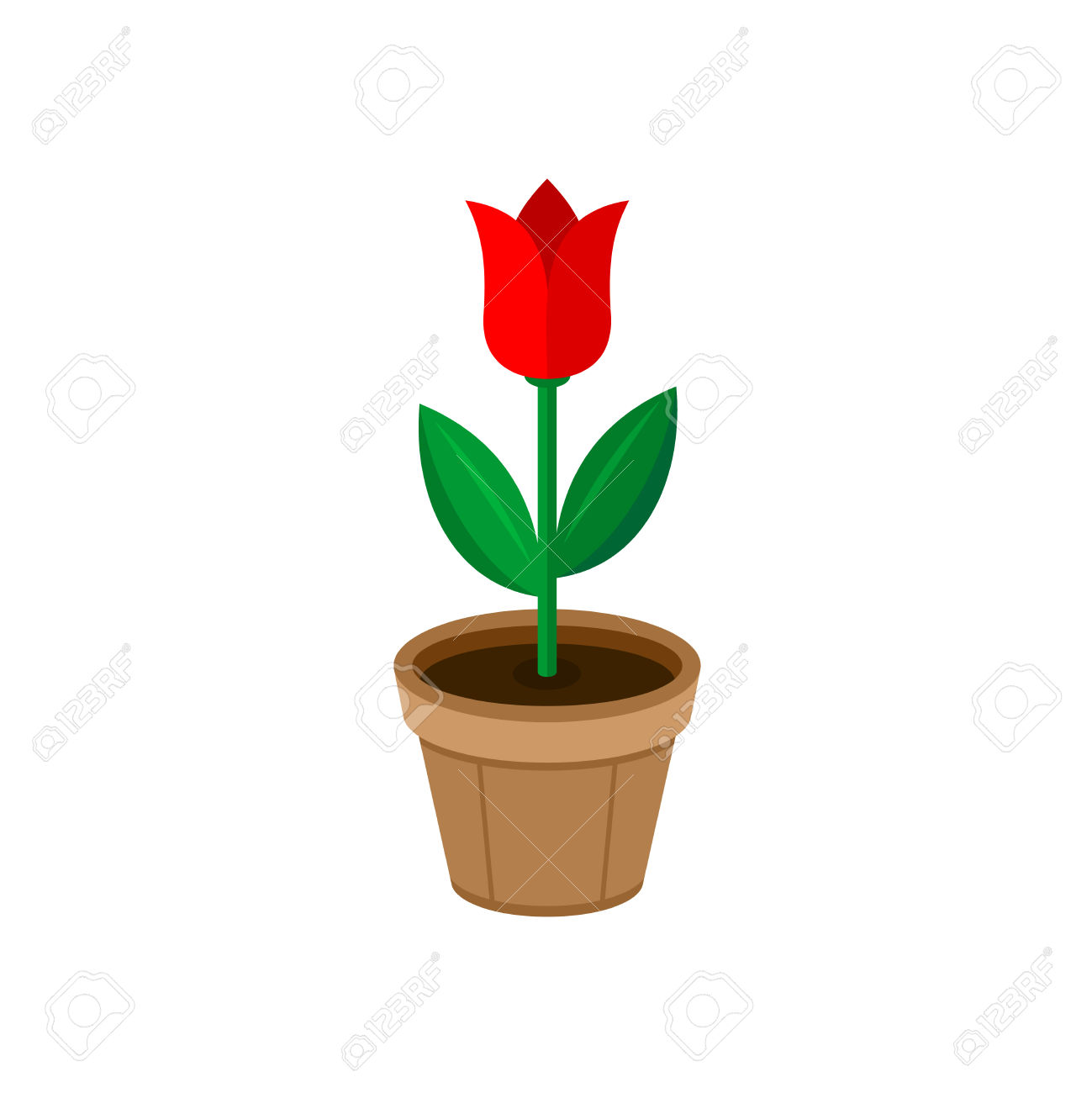 1299x1300 Flowerpots Clipart Tulip Flower