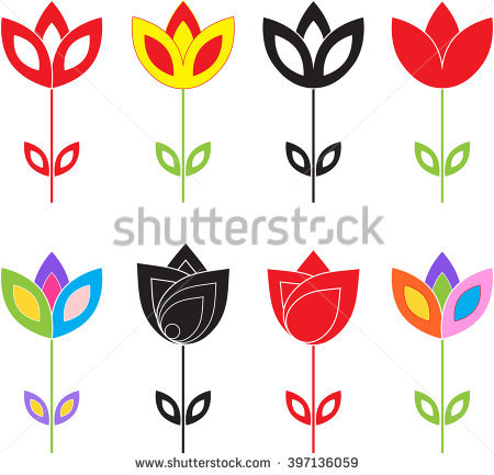 450x433 Graphic Flower Vector