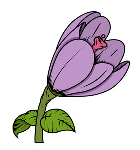 280x300 Tulip Flower Shape Vector Royalty Free Stock Image