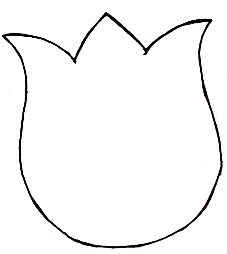 748x835 Templates Clipart Tulip
