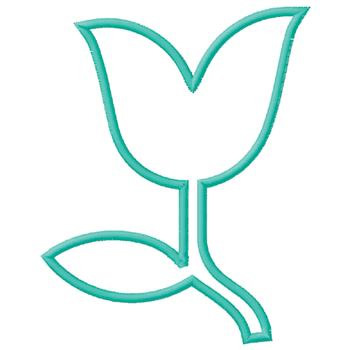 350x350 Tulip Outline Embroidery Design Annthegran
