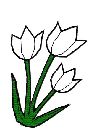 328x466 Tulips Outline Embroidery Design Annthegran
