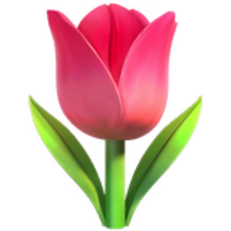 256x256 Tulip Emoji U 1f337