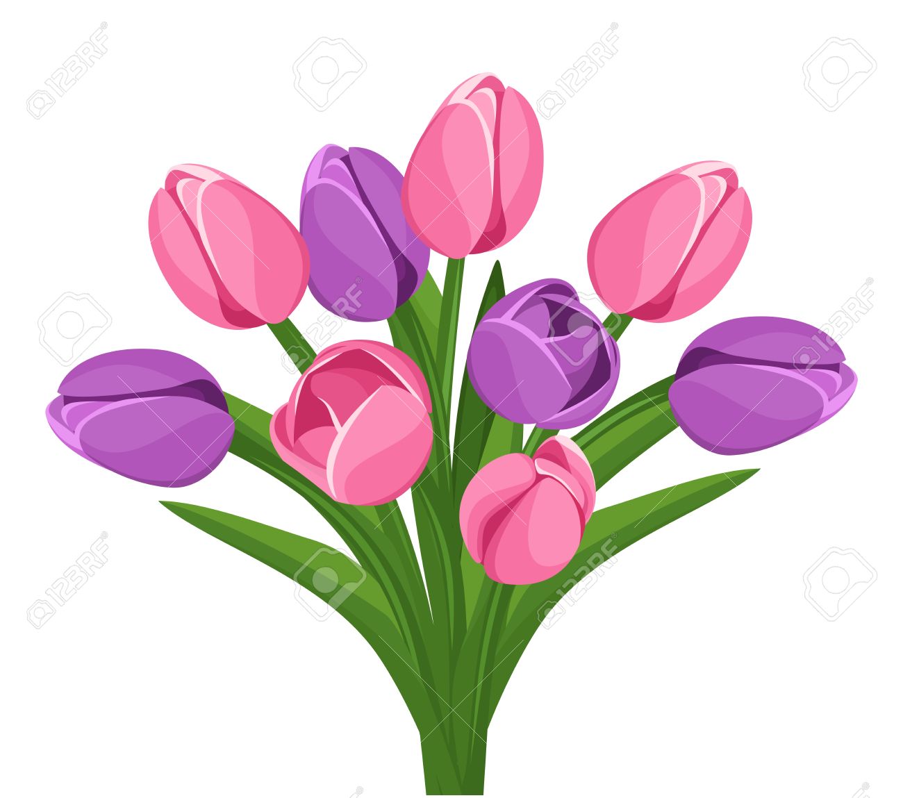 1300x1149 Purple Tulips Clipart