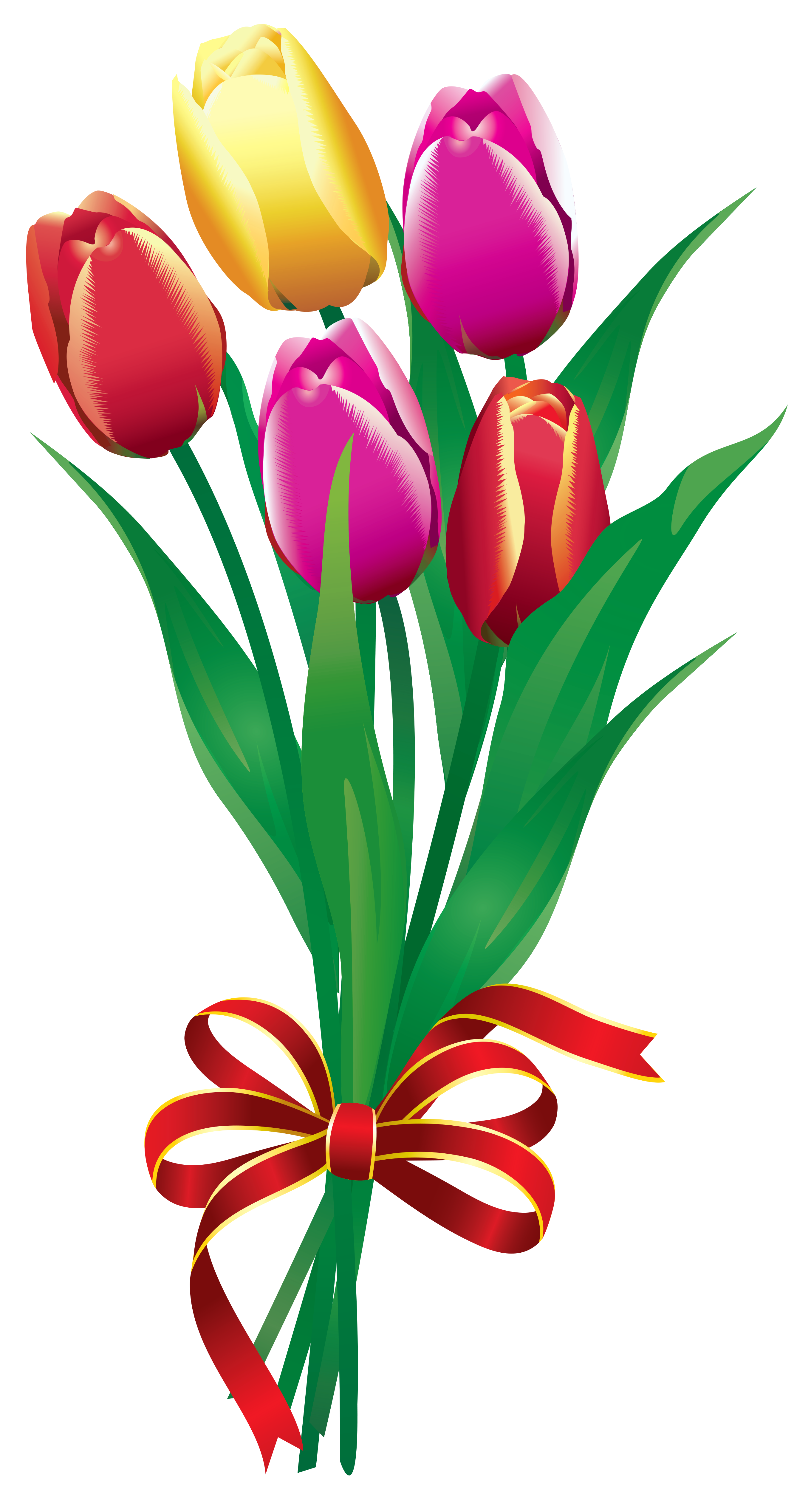 2720x5072 Spring Tulips Bouquet Png Clipart Pictureu200b Gallery Yopriceville