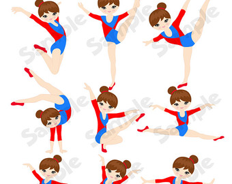 340x270 Popular Items For Gymnastics Clipart On Etsy Doll Making
