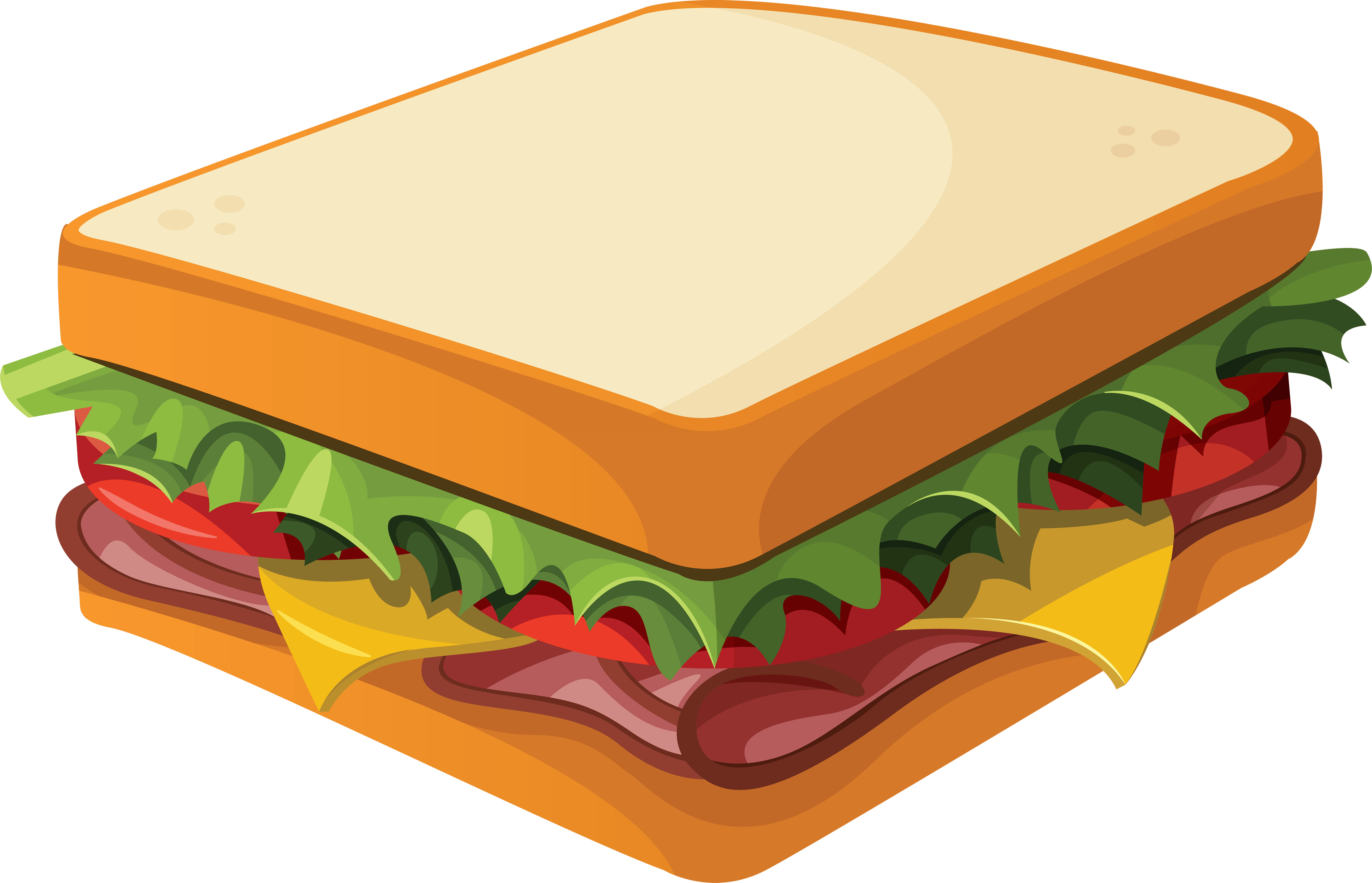 3445x2218 Tuna Sandwich Cliparts