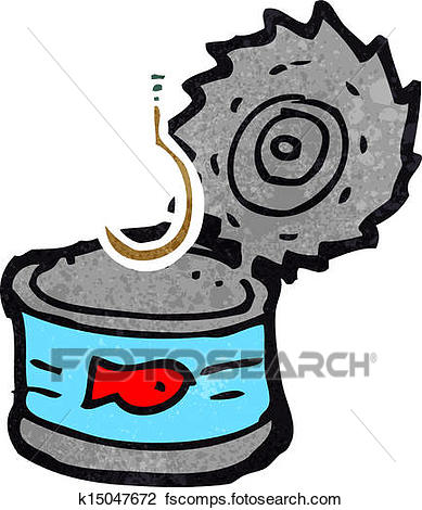 389x470 Clipart Of Cartoon Tuna Can K15047672