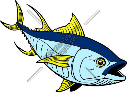 500x365 Yellowfin Tuna Clipart