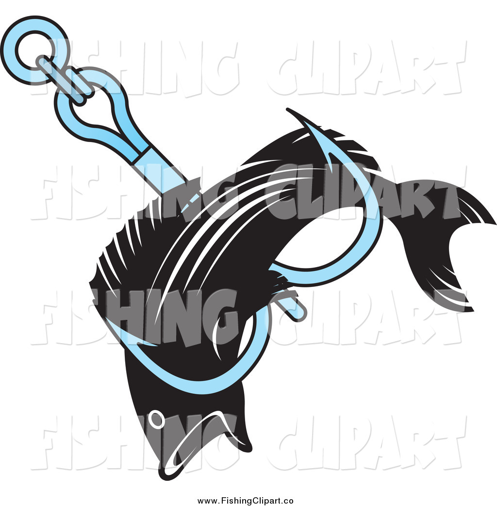 1024x1044 Clip Art Of A Fish Caught In A Fishing Hook By Lal Perera