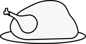 299x153 Turkey Clipart Outline