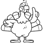 140x140 Clip Art Image Gallery Similar Image Turkey Dancing (Black