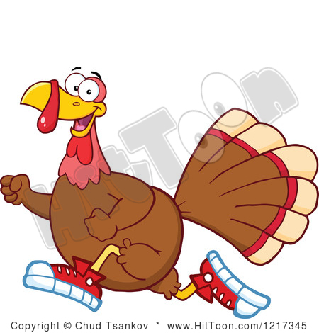 450x470 Turkey Running Away Clipart