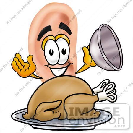 450x450 Cliprt Graphic Of Human Ear Cartoon Character Serving