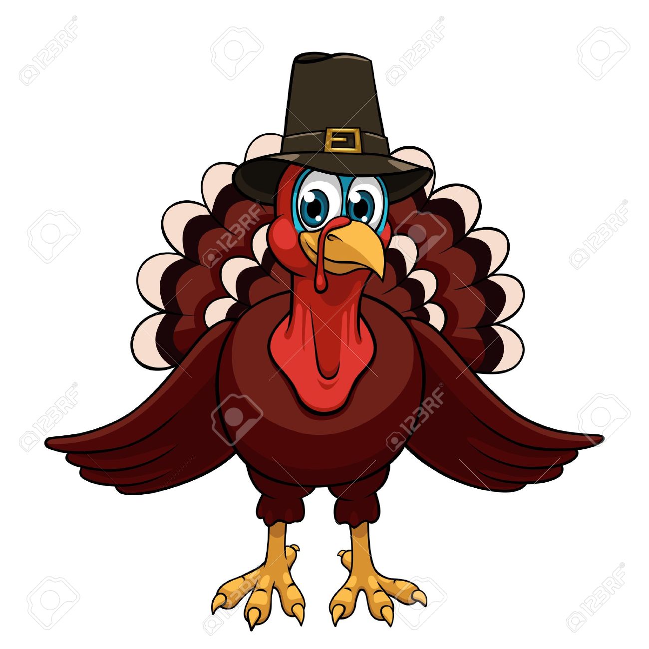 1300x1300 Thanksgiving Turkey Cartoon Clipart 101 Clip Art