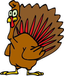 252x300 Cartoon Turkey Clipart